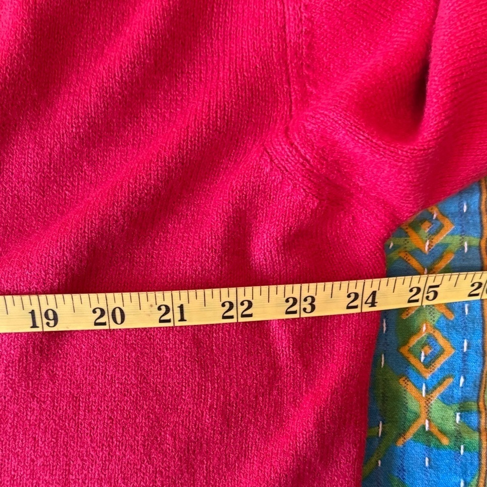 Zara V-Neck Sweater in Bold Red - Picture 9 of 10